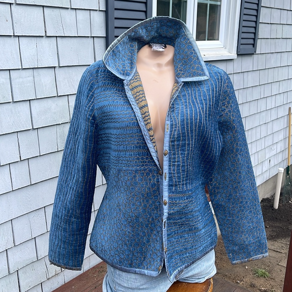Yak Magik Women's Nepal Designer Open Blazer with Embellishments  Sz pm
